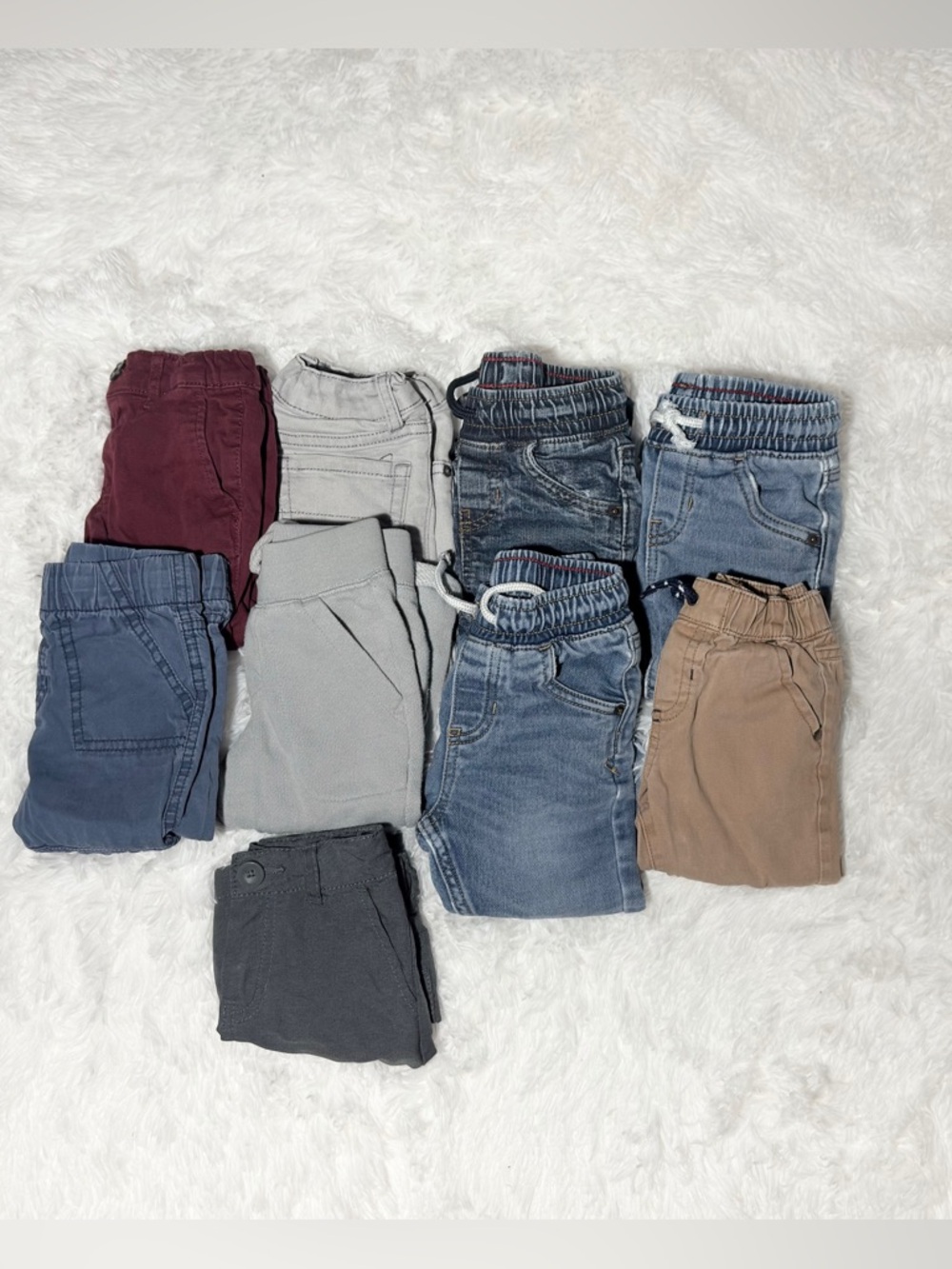 Bundle of 9 Pants for Baby Boy Size 18 Months Jeans Joggers Chinese - Picture 4 of 6